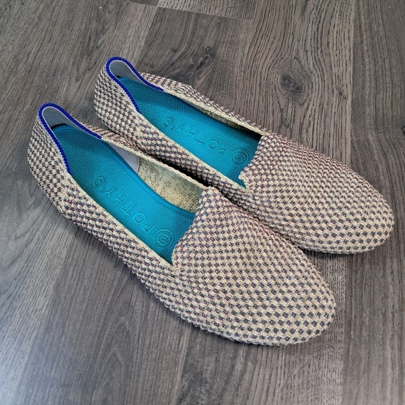 Rothy's The Round Womens 7.5 Multi Metallic Slip On Flats - Limited Edition - Picture 2 of 6